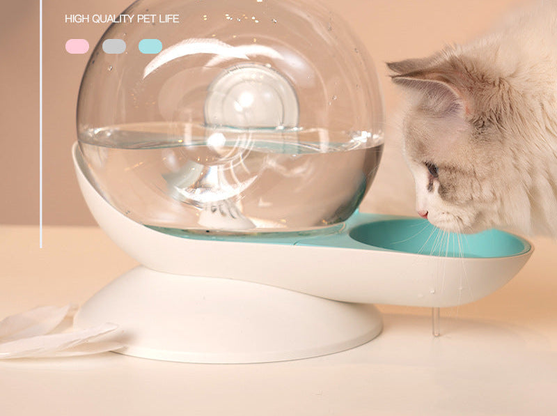 Snail Automatic Drinking Fountain Cat Feeding Drinking Water Bowl Dog Drinking Fountain