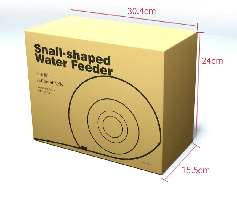 Snail Automatic Drinking Fountain Cat Feeding Drinking Water Bowl Dog Drinking Fountain
