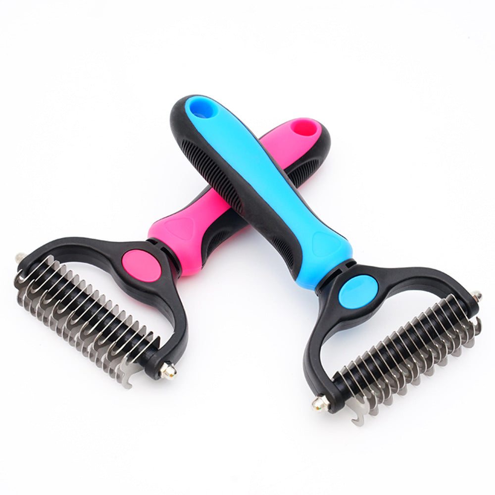 Pet detangling comb dog comb dog hair comb artifact detangling knife combing tool combing cat pet supplies
