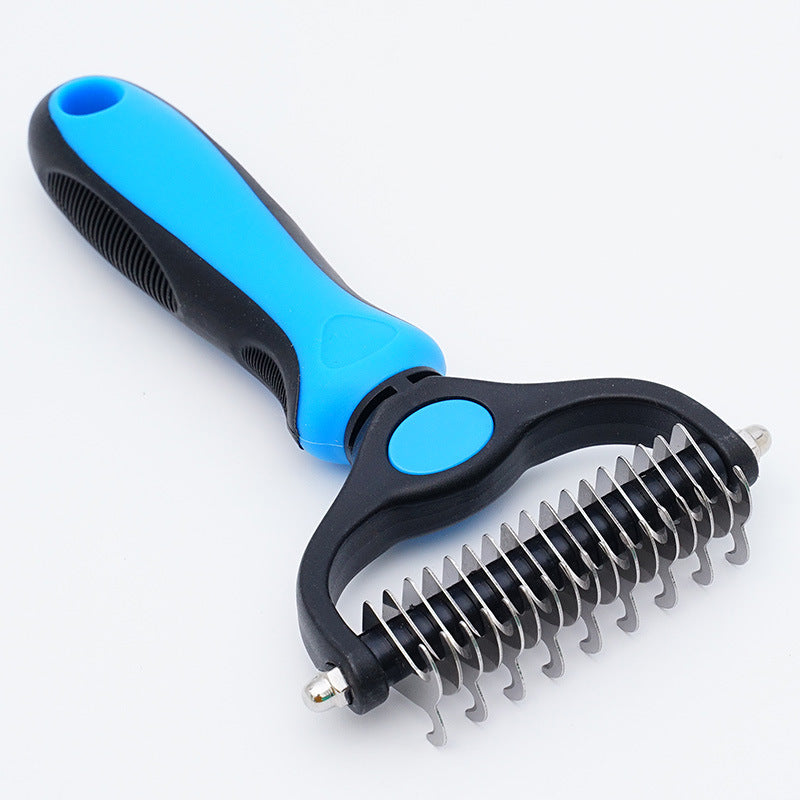 Pet detangling comb dog comb dog hair comb artifact detangling knife combing tool combing cat pet supplies